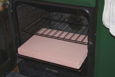 The baking stone in our range-cooker’s oven