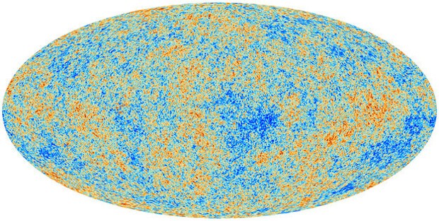 The March 2013 image of the cosmic microwave background from the Planck satellite